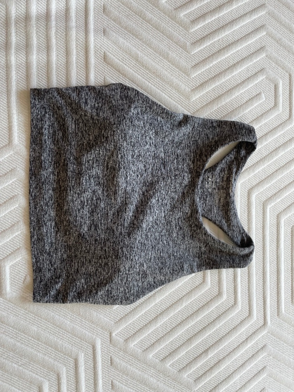 Aritzia, The Constant, Cropped longline bra top, Grey, Heathered Grey, Small